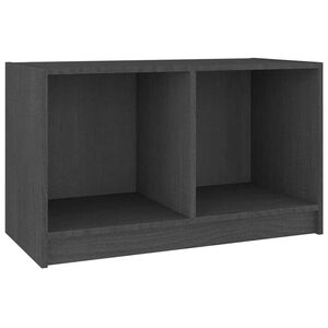 vidaXL TV Cabinet Grey 70x33x42 cm Solid Wood Pine