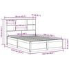 vidaXL Bed Frame without Mattress Wax Brown 160x200 cm Solid Wood Pine