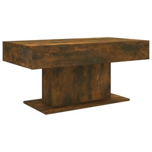 vidaXL Coffee Table Smoked Oak 96x50x45 cm Engineered Wood