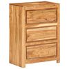 vidaXL Drawer Cabinet 55x33x75 cm Solid Wood Acacia