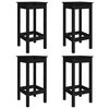 vidaXL 5 Piece Garden Bar Set Black Solid Wood Pine