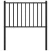 vidaXL Metal Replace Headboard Black 75 cm