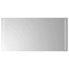 vidaXL LED Bathroom Mirror Transparent 80 x 40 cm Tempered Glass