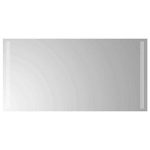 vidaXL LED Bathroom Mirror Transparent 80 x 40 cm Tempered Glass