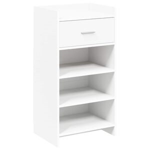 vidaXL Shoe Cabinet with Drawer White 48 x 36 x 92 cm Engineered Wood