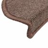 vidaXL Stair Mats 20 pcs 56x17x3 cm Coffee Brown Half Round