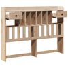 vidaXL Headboard with Storage 150 cm Solid Wood Pine