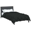 vidaXL Winter Duvet Black 140 x 220 cm Microfiber