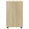 vidaXL Rolling Cabinet Sonoma Oak 60x48x81 cm Engineered Wood