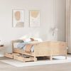 vidaXL Bed Frame without Mattress 140x200 cm Solid Wood Pine