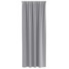 vidaXL Blackout Curtains with Rings 2 pcs Light Grey 245 x 140 cm
