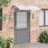 vidaXL Door Canopy Grey 150x100 cm Polycarbonate