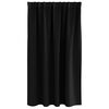 vidaXL Blackout Curtains with Rings 2 pcs Black 140 x 140 cm Polyester