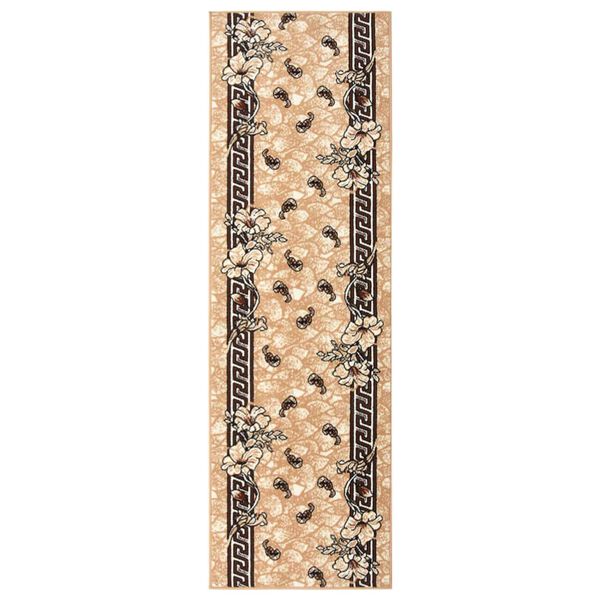 vidaXL Runner Rug BCF Beige 100x350 cm