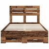 vidaXL Bed Frame with Drawer with Headboard Manual Engineered Wood