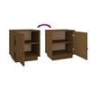 vidaXL Bedside Cabinets 2 pcs Honey Brown 40x34x45 cm Solid Wood Pine