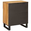 vidaXL Bedside Cabinet Natural 50 x 33 x 62 cm Solid Mango Wood