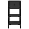 vidaXL Bedside Cabinets 2 pcs Black 34x36x70 cm Engineered Wood