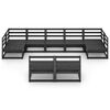 vidaXL 9 Piece Garden Lounge Set Solid Pinewood