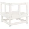 vidaXL Garden Corner Sofas 2 pcs White Solid Wood Pine