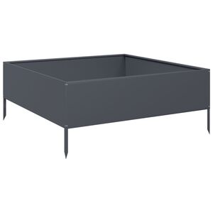 vidaXL Garden Raised Bed Anthracite 100x100x41 cm Steel