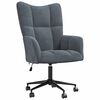 vidaXL Relaxing Chair with Wheel Dark Grey 69 x 61.5 x 102 cm Velvet