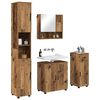 vidaXL Bathroom Furniture Set 4 pcs Old Wood Engineered wood & Metal