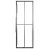 vidaXL Shower Cabin Half Frosted ESG 80x70x180 cm Black
