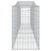 vidaXL Arched Gabion Baskets 25 pcs 400x50x80/100 cm Galvanised Iron