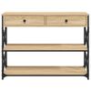 vidaXL Console Table Sonoma Oak 100x28x75 cm Engineered Wood