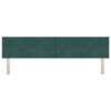 vidaXL LED Headboard with Headboard Dark Green 200 cm Faux Leather