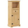 vidaXL Bathroom Cabinet "Corona" 45x33x110 cm Solid Wood Pine