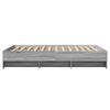 vidaXL Bed Frame without Mattress Grey Sonoma 120x190 cm Small Double Engineered Wood