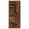 vidaXL Bathroom Cabinet with Roll Holder Old Wood 39x22x90 cm