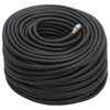 vidaXL Hybrid Air Hose Black 0.6" 100 m Rubber and PVC