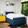 vidaXL Box Spring Bed with Mattress Blue 120x200 cm Fabric
