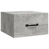vidaXL Wall-mounted Bedside Cabinet Concrete Grey 35x35x20 cm