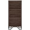 vidaXL Bookcase Brown Oak 50x31x106 cm Engineered Wood