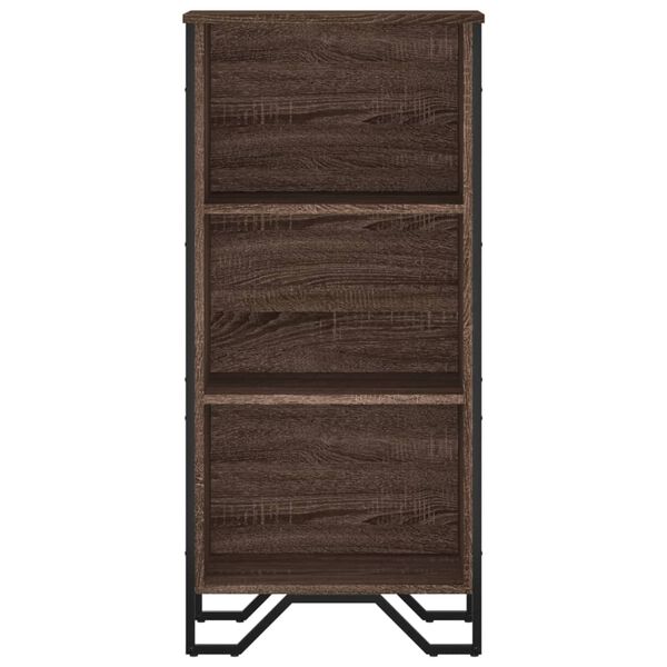 vidaXL Bookcase Brown Oak 50x31x106 cm Engineered Wood