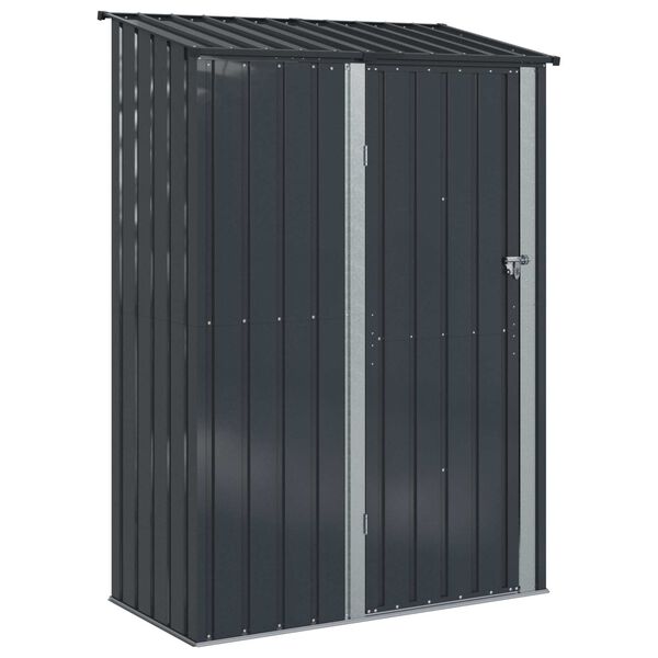 vidaXL Garden Sheds Anthracite 140.5 x 74 x 200 cm Metal