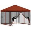 vidaXL Garden Gazebo with Sidewalls 3 x 3 m Terracotta