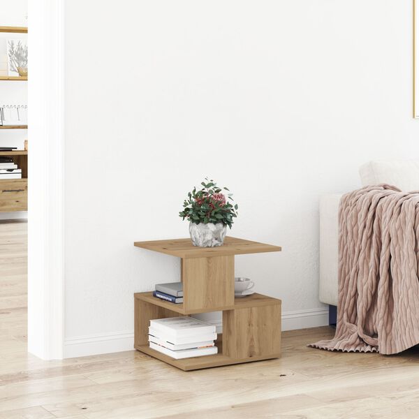 vidaXL Side Table Artisan Oak 40 x 40 x 40 cm Engineered Wood