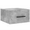 vidaXL Wall-mounted Bedside Cabinets 2 pcs Concrete Grey 35x35x20 cm