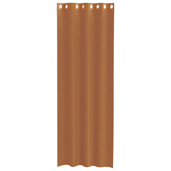 vidaXL Voile Curtains with Grommets 2 pcs Terracotta