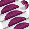 vidaXL Stair Mats 10 pcs 56x17x3 cm Violet Half Round