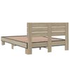 vidaXL Bed Frame without Mattress Sonoma Oak 140x200 cm