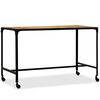 vidaXL Dining Table Solid Mango Wood and Steel 120x60x76 cm
