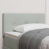 vidaXL Headboard with Headboard Light Grey 90 cm Faux Leather