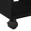 vidaXL Side Table with Shelf Black oak 50 x 30 x 55 cm Engineered Wood
