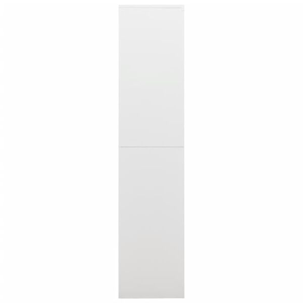 vidaXL Locker Cabinet White 90x40x180 cm Steel